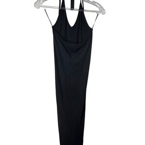 Zara Black halter dress Medium/Large  Sleeveless‎ Midi Bodycon